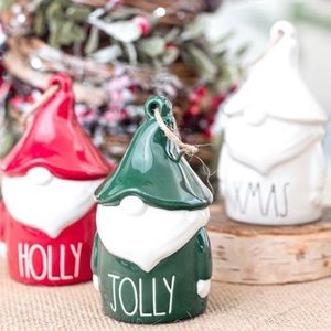 Rae Dunn Gnome Ornament Set
